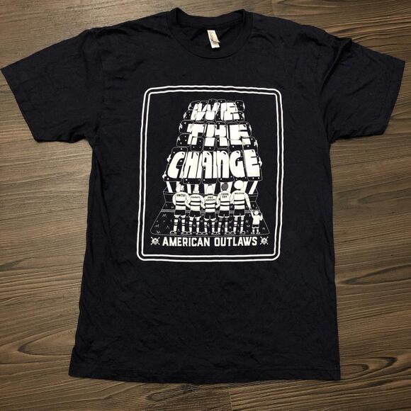 American Apparel Other - Dark Navy American Outlaws ‘We The Change’ Graphic Tee